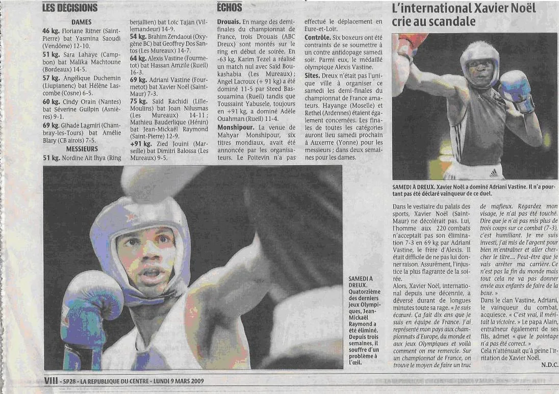 Coupure de presse&nbsp;: Demi-finales du championnat de France à Dreux